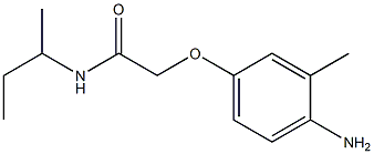 2-(4-amino-3-methylphenoxy)-N-(sec-butyl)acetamide Structure
