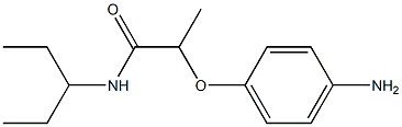 2-(4-aminophenoxy)-N-(pentan-3-yl)propanamide 结构式
