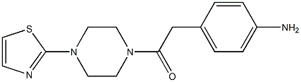  2-(4-aminophenyl)-1-[4-(1,3-thiazol-2-yl)piperazin-1-yl]ethan-1-one