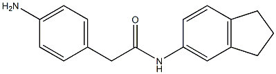 2-(4-aminophenyl)-N-(2,3-dihydro-1H-inden-5-yl)acetamide
