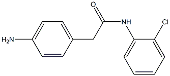 2-(4-aminophenyl)-N-(2-chlorophenyl)acetamide Struktur