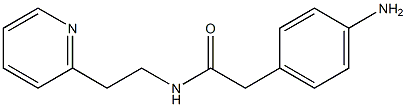 2-(4-aminophenyl)-N-(2-pyridin-2-ylethyl)acetamide Structure