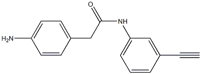 2-(4-aminophenyl)-N-(3-ethynylphenyl)acetamide