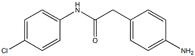 2-(4-aminophenyl)-N-(4-chlorophenyl)acetamide Structure