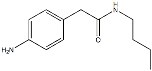 2-(4-aminophenyl)-N-butylacetamide Structure