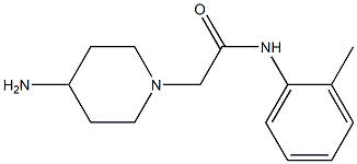 2-(4-aminopiperidin-1-yl)-N-(2-methylphenyl)acetamide Struktur