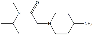 2-(4-aminopiperidin-1-yl)-N-methyl-N-(propan-2-yl)acetamide Structure