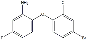 2-(4-bromo-2-chlorophenoxy)-5-fluoroaniline Structure