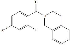 2-(4-bromo-2-fluorobenzoyl)-1,2,3,4-tetrahydroisoquinoline Structure