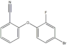 2-(4-bromo-2-fluorophenoxy)benzonitrile,,结构式