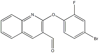 2-(4-bromo-2-fluorophenoxy)quinoline-3-carbaldehyde Structure