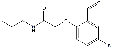 2-(4-bromo-2-formylphenoxy)-N-(2-methylpropyl)acetamide 结构式