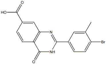 2-(4-bromo-3-methylphenyl)-4-oxo-3,4-dihydroquinazoline-7-carboxylic acid