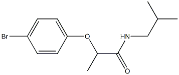 2-(4-bromophenoxy)-N-(2-methylpropyl)propanamide Struktur