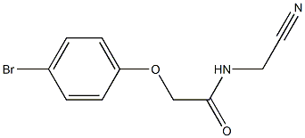 2-(4-bromophenoxy)-N-(cyanomethyl)acetamide 化学構造式