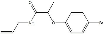 2-(4-bromophenoxy)-N-(prop-2-en-1-yl)propanamide 结构式