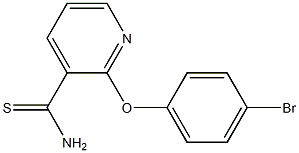 2-(4-bromophenoxy)pyridine-3-carbothioamide Structure