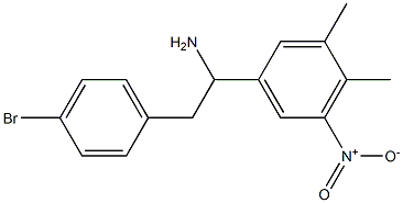 2-(4-bromophenyl)-1-(3,4-dimethyl-5-nitrophenyl)ethan-1-amine Structure