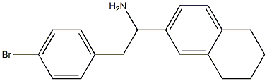 2-(4-bromophenyl)-1-(5,6,7,8-tetrahydronaphthalen-2-yl)ethan-1-amine Structure