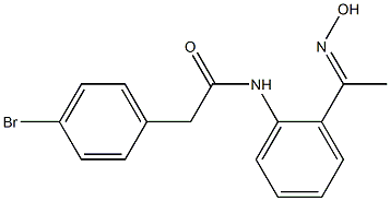  2-(4-bromophenyl)-N-{2-[(1E)-N-hydroxyethanimidoyl]phenyl}acetamide