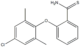 2-(4-chloro-2,6-dimethylphenoxy)benzene-1-carbothioamide,,结构式