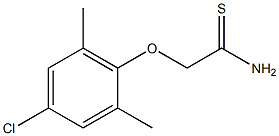 2-(4-chloro-2,6-dimethylphenoxy)ethanethioamide Struktur