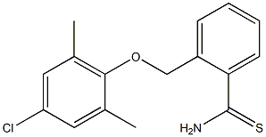 2-(4-chloro-2,6-dimethylphenoxymethyl)benzene-1-carbothioamide 结构式