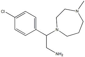 2-(4-chlorophenyl)-2-(4-methyl-1,4-diazepan-1-yl)ethan-1-amine,,结构式