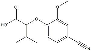 2-(4-cyano-2-methoxyphenoxy)-3-methylbutanoic acid