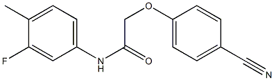  2-(4-cyanophenoxy)-N-(3-fluoro-4-methylphenyl)acetamide