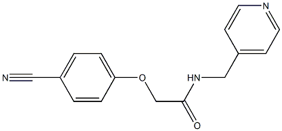 2-(4-cyanophenoxy)-N-(pyridin-4-ylmethyl)acetamide 结构式