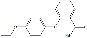 2-(4-ethoxyphenoxy)benzene-1-carbothioamide,,结构式