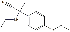 2-(4-ethoxyphenyl)-2-(ethylamino)propanenitrile,,结构式