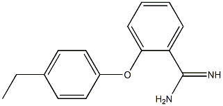 2-(4-ethylphenoxy)benzene-1-carboximidamide 结构式