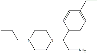 2-(4-ethylphenyl)-2-(4-propylpiperazin-1-yl)ethanamine Structure