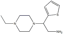 2-(4-ethylpiperazin-1-yl)-2-thien-2-ylethanamine 结构式