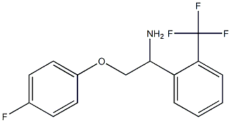 2-(4-fluorophenoxy)-1-[2-(trifluoromethyl)phenyl]ethanamine Structure