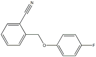 2-(4-fluorophenoxymethyl)benzonitrile Structure