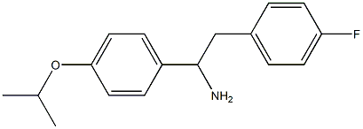 2-(4-fluorophenyl)-1-[4-(propan-2-yloxy)phenyl]ethan-1-amine,,结构式