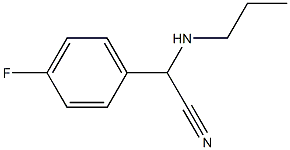 2-(4-fluorophenyl)-2-(propylamino)acetonitrile Structure