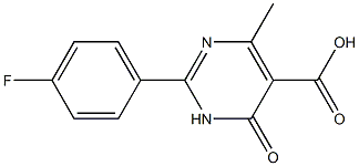 2-(4-fluorophenyl)-4-methyl-6-oxo-1,6-dihydropyrimidine-5-carboxylic acid Structure