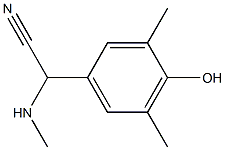 2-(4-hydroxy-3,5-dimethylphenyl)-2-(methylamino)acetonitrile,,结构式