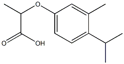 2-(4-isopropyl-3-methylphenoxy)propanoic acid,,结构式