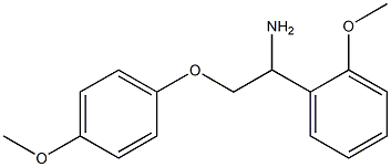 2-(4-methoxyphenoxy)-1-(2-methoxyphenyl)ethanamine Structure