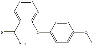 2-(4-methoxyphenoxy)pyridine-3-carbothioamide,,结构式