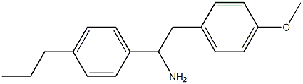 2-(4-methoxyphenyl)-1-(4-propylphenyl)ethan-1-amine 化学構造式