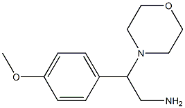 2-(4-methoxyphenyl)-2-(morpholin-4-yl)ethan-1-amine 结构式