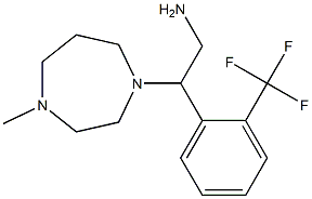 2-(4-methyl-1,4-diazepan-1-yl)-2-[2-(trifluoromethyl)phenyl]ethan-1-amine Structure