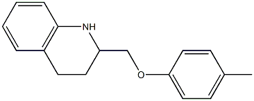 2-(4-methylphenoxymethyl)-1,2,3,4-tetrahydroquinoline,,结构式