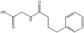 2-(4-phenylbutanamido)acetic acid Struktur